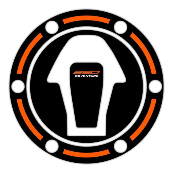 Set protecție rezervor (negru)-portocaliu - KTM 250 Adventure 2020-2024 de la GP Kompozit