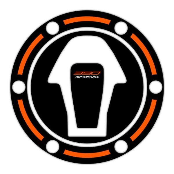 Set protecție rezervor (negru)-portocaliu - KTM 390 Adventure 2020-2023 de la GP Kompozit