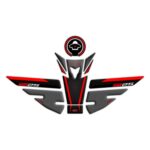 Set protecție rezervor (negru-roșu) - Yamaha MT-25 2015-2019