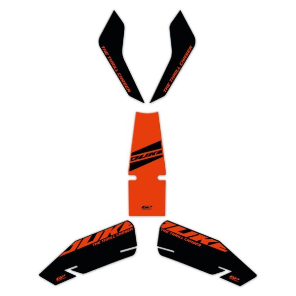 Set protecție rezervor portocaliu - KTM 125 Duke / 200 Duke / 250 Duke / 390 Duke 2024 de la GP Kompozit