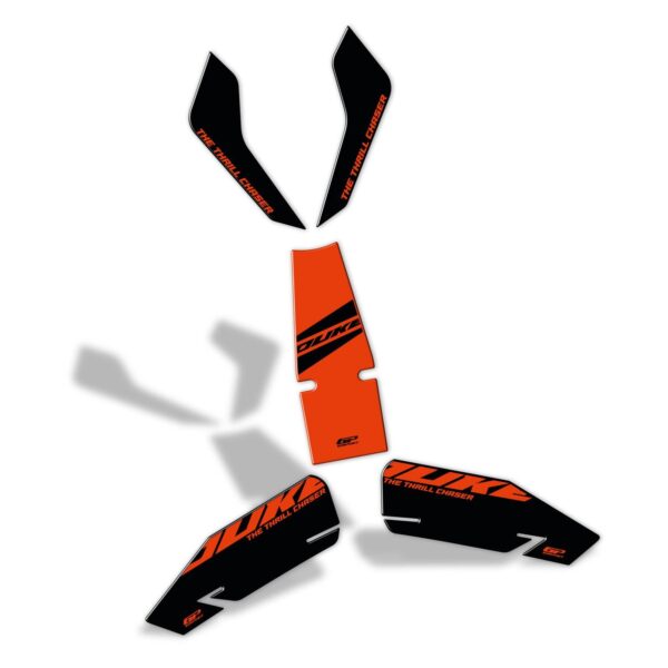 Set protecție rezervor portocaliu - KTM 125 Duke / 200 Duke / 250 Duke / 390 Duke 2024 de la GP Kompozit
