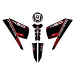 Set protecție rezervor (roșu) - CFMOTO 450 SR 2023-2024