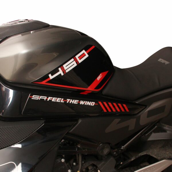 Set protecție rezervor (roșu) - CFMOTO 450 SR 2023-2024 de la GP Kompozit