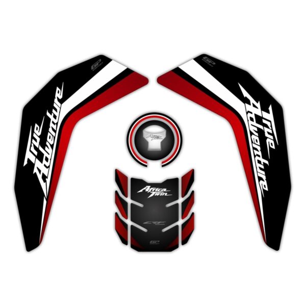 Set protecție rezervor (roșu) - Honda Africa Twin CRF1000L Adventure 2016-2019 de la GP Kompozit
