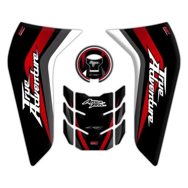 Set protecție rezervor (roșu) - Honda Africa Twin CRF1100L L1 2020-2023 de la GP Kompozit
