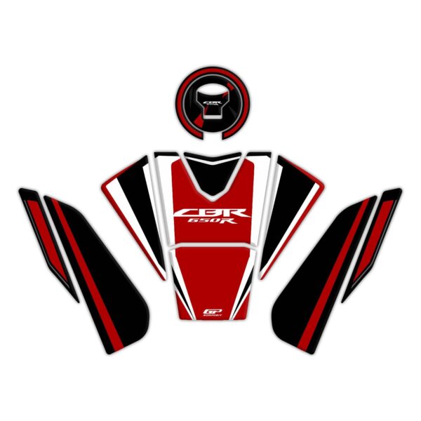 Set protecție rezervor (roșu) - Honda CBR 650R 2019-2023 de la GP Kompozit