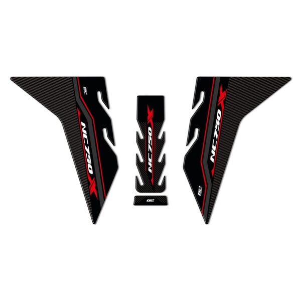 Set protecție rezervor (roșu) - Honda NC 750X 2021-2024 de la GP Kompozit