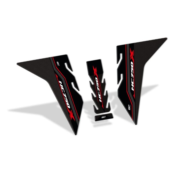 Set protecție rezervor (roșu) - Honda NC 750X 2021-2024 de la GP Kompozit