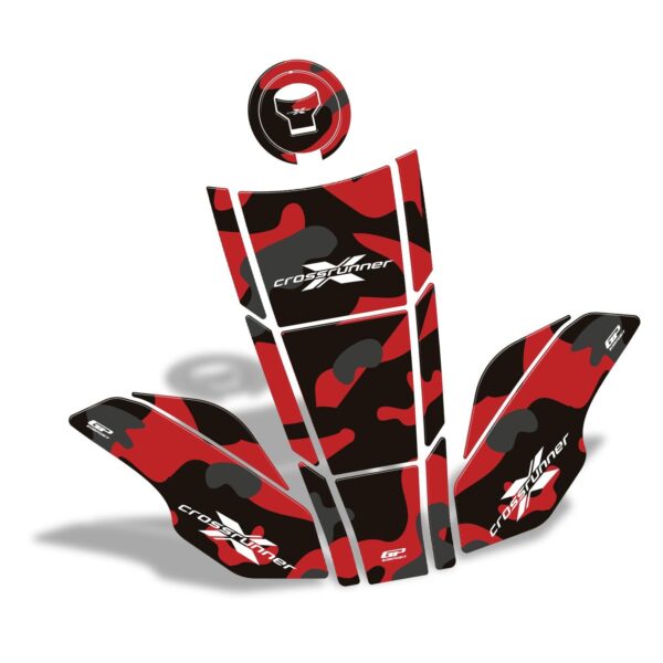 Set protecție rezervor (roșu) - Honda VFR 800X Crossrunner 2015-2021 de la GP Kompozit