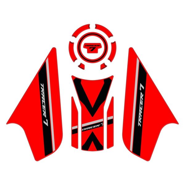 Set protecție rezervor (roșu) - Yamaha MT-07 Tracer 2020-2024 de la GP Kompozit