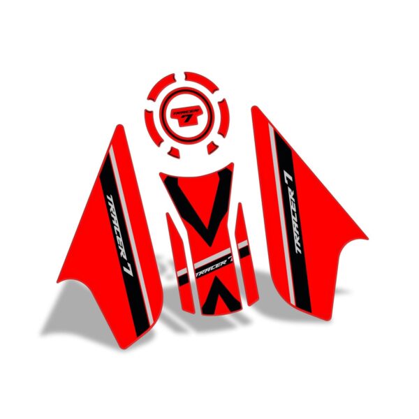 Set protecție rezervor (roșu) - Yamaha MT-07 Tracer 2020-2024 de la GP Kompozit