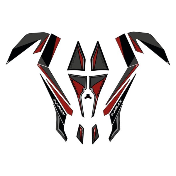 Set protecție rezervor (roșu) - Yamaha NMAX 125 / NMAX 155 2015-2020 de la GP Kompozit