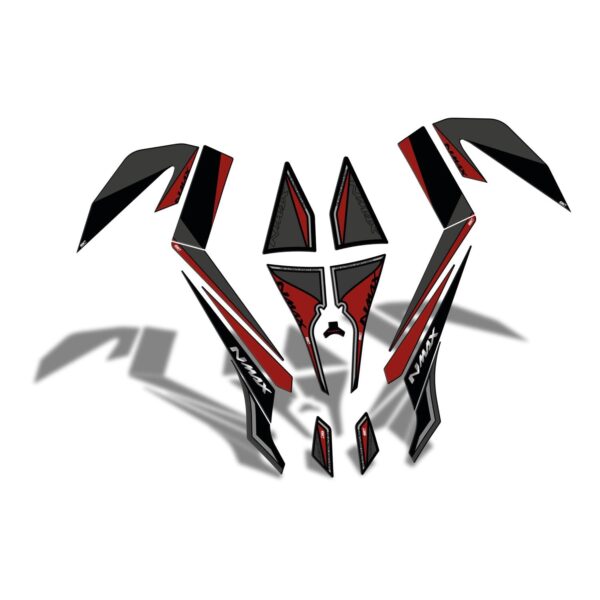 Set protecție rezervor (roșu) - Yamaha NMAX 125 / NMAX 155 2015-2020 de la GP Kompozit