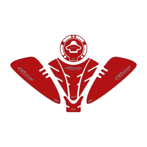 Set protecție rezervor (roșu) - Yamaha YZF R25 2019-2023 de la GP Kompozit