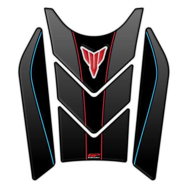 Set protecție rezervor (roșu)-gri - Yamaha MT-07 2021-2023 de la GP Kompozit