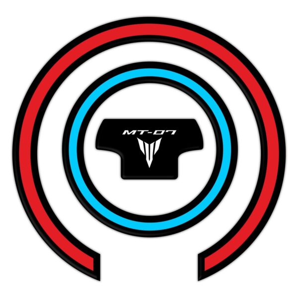 Set protecție rezervor (roșu)-gri - Yamaha MT-07 2021-2023 de la GP Kompozit