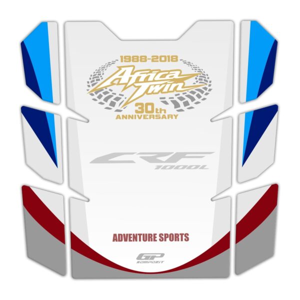 Set protecție rezervor tricolor - Honda Africa Twin CRF1000L 2018-2019 de la GP Kompozit