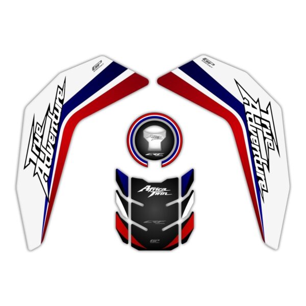 Set protecție rezervor tricolor - Honda Africa Twin CRF1000L Adventure 2016-2019 de la GP Kompozit