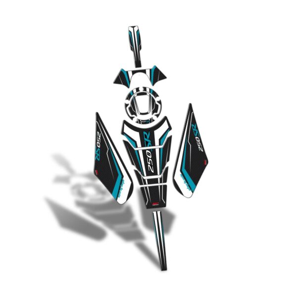 Set protecție rezervor turcoaz - CFMOTO 250 SR / 300 SR 2020-2024 de la GP Kompozit