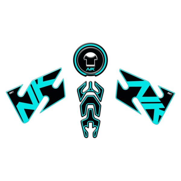 Set protecție rezervor turcoaz - CFMOTO 400 NK / 650 NK 2020 de la GP Kompozit