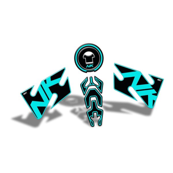 Set protecție rezervor turcoaz - CFMOTO 400 NK / 650 NK 2020 de la GP Kompozit