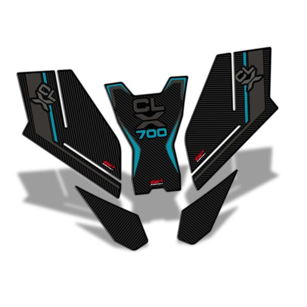 Set protecție rezervor turcoaz - CFMOTO 700 CL-X 2022-2023 de la GP Kompozit