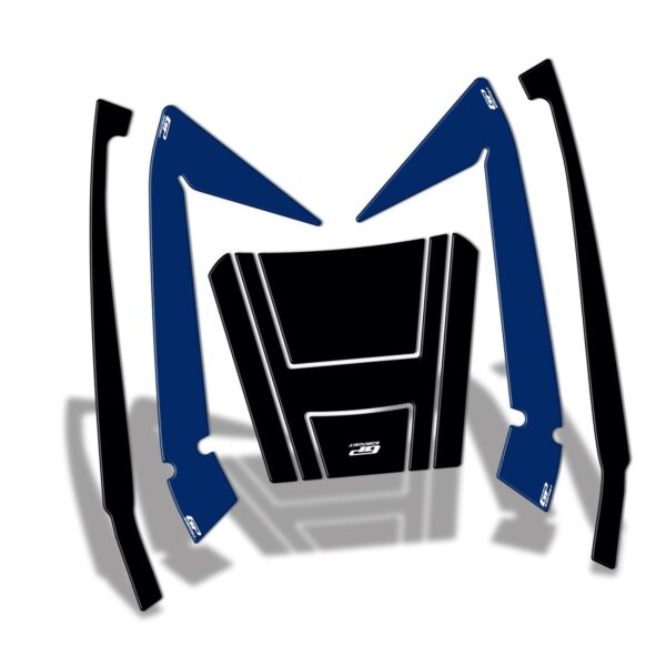 Set protecție top case albastru - Honda Forza 250 / Forza 300 / Forza 350 / NSS300 / NSS350 2018-2024 de la GP Kompozit