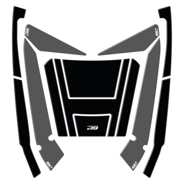Set protecție top case (gri) - Honda Forza 250 / Forza 300 / Forza 350 / NSS300 / NSS350 2018-2024 de la GP Kompozit