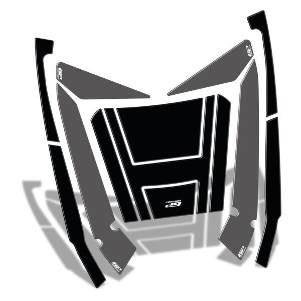 Set protecție top case (gri) - Honda Forza 250 / Forza 300 / Forza 350 / NSS300 / NSS350 2018-2024 de la GP Kompozit