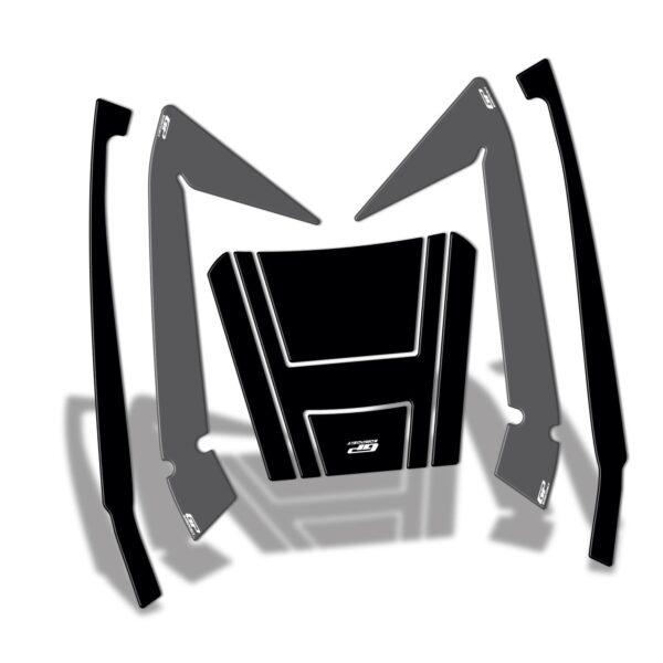 Set protecție top case (gri) - Honda Forza 250 / Forza 300 / Forza 350 / NSS300 / NSS350 2018-2024 de la GP Kompozit