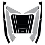 Set protecție top case nardo gray - Honda Forza 250 / Forza 300 / Forza 350 / NSS300 / NSS350 2018-2024