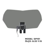 Spoiler parbriz ajustabil universal - GP101 fumuriu (cu prindere neagra)