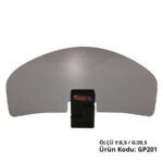 Spoiler parbriz fumuriu universal - GP201 (cu prindere argintie)