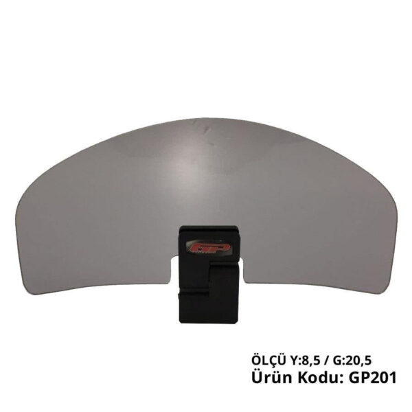 Spoiler parbriz fumuriu universal - GP201 (cu prindere argintie), produs universal de la GP Kompozit