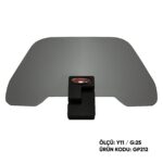 Spoiler parbriz fumuriu universal - GP202 (cu prindere neagra)