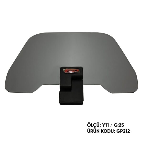 Spoiler parbriz fumuriu universal - GP202 (cu prindere argintie), produs universal de la GP Kompozit