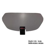 Spoiler parbriz fumuriu universal - GP204 (cu prindere argintie)