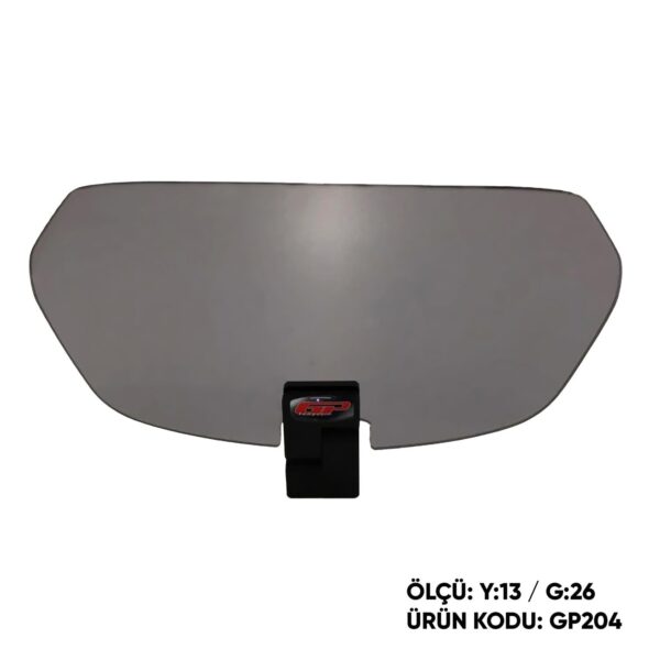 Spoiler parbriz fumuriu universal - GP204 (cu prindere argintie), produs universal de la GP Kompozit