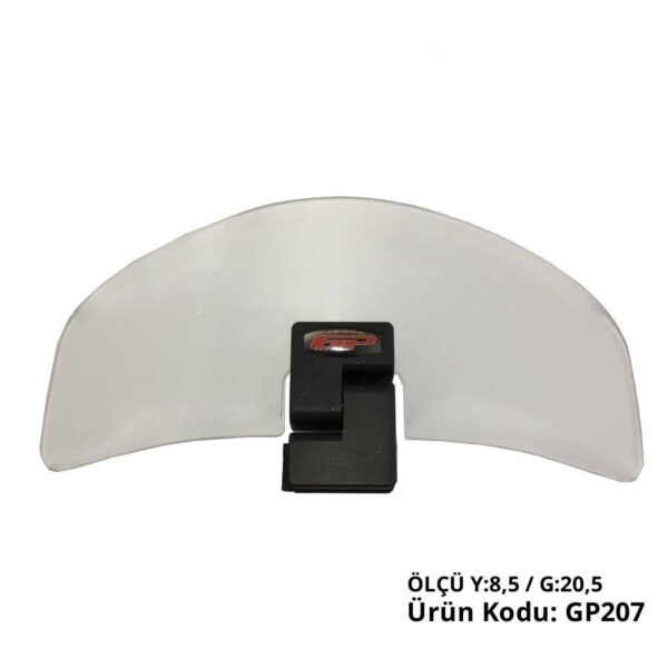 Spoiler parbriz transparent universal - GP207 (cu prindere argintie), produs universal de la GP Kompozit