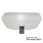 Spoiler parbriz transparent universal - GP211 (cu prindere neagra)