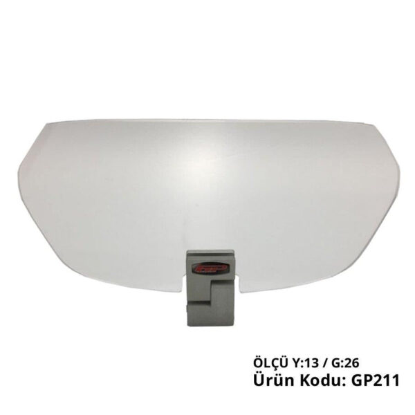 Spoiler parbriz transparent universal - GP211 (cu prindere argintie), produs universal de la GP Kompozit
