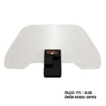 Spoiler parbriz transparent universal - GP212 (cu prindere neagra)