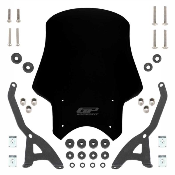 Parbriz (negru) - Benelli Leoncino 250 / Leoncino 500 2019-2020 de la GP Kompozit