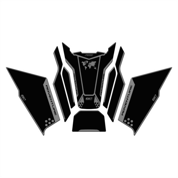 Set protectii rezervor (negru) - BMW F 900 GS ADV 2024 de la GP Kompozit