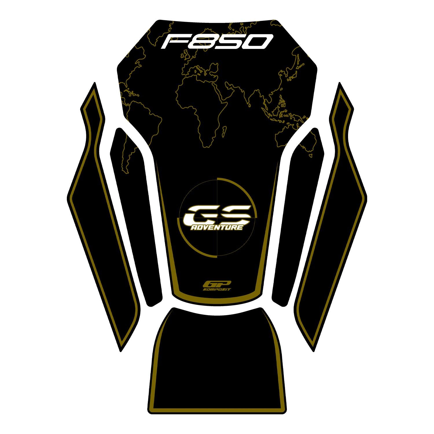 Protecție rezervor (neagră) - BMW F 850 GS 2018-2024