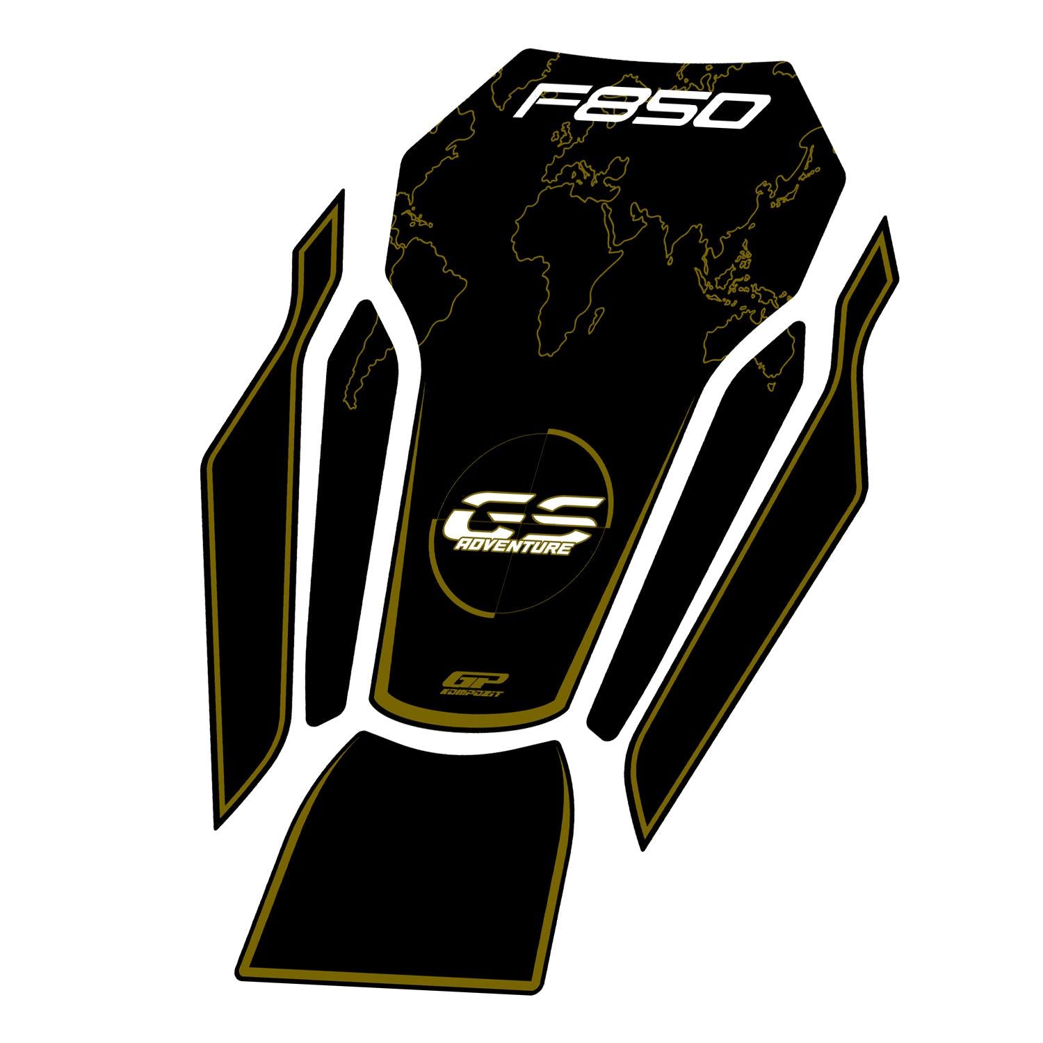 Protecție rezervor (neagră) - BMW F 850 GS 2018-2024