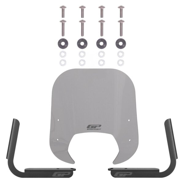 Parbriz fumuriu - Royal Alloy Tigara Grande 125 / 150 / 300 2022-2025 - 38 cm