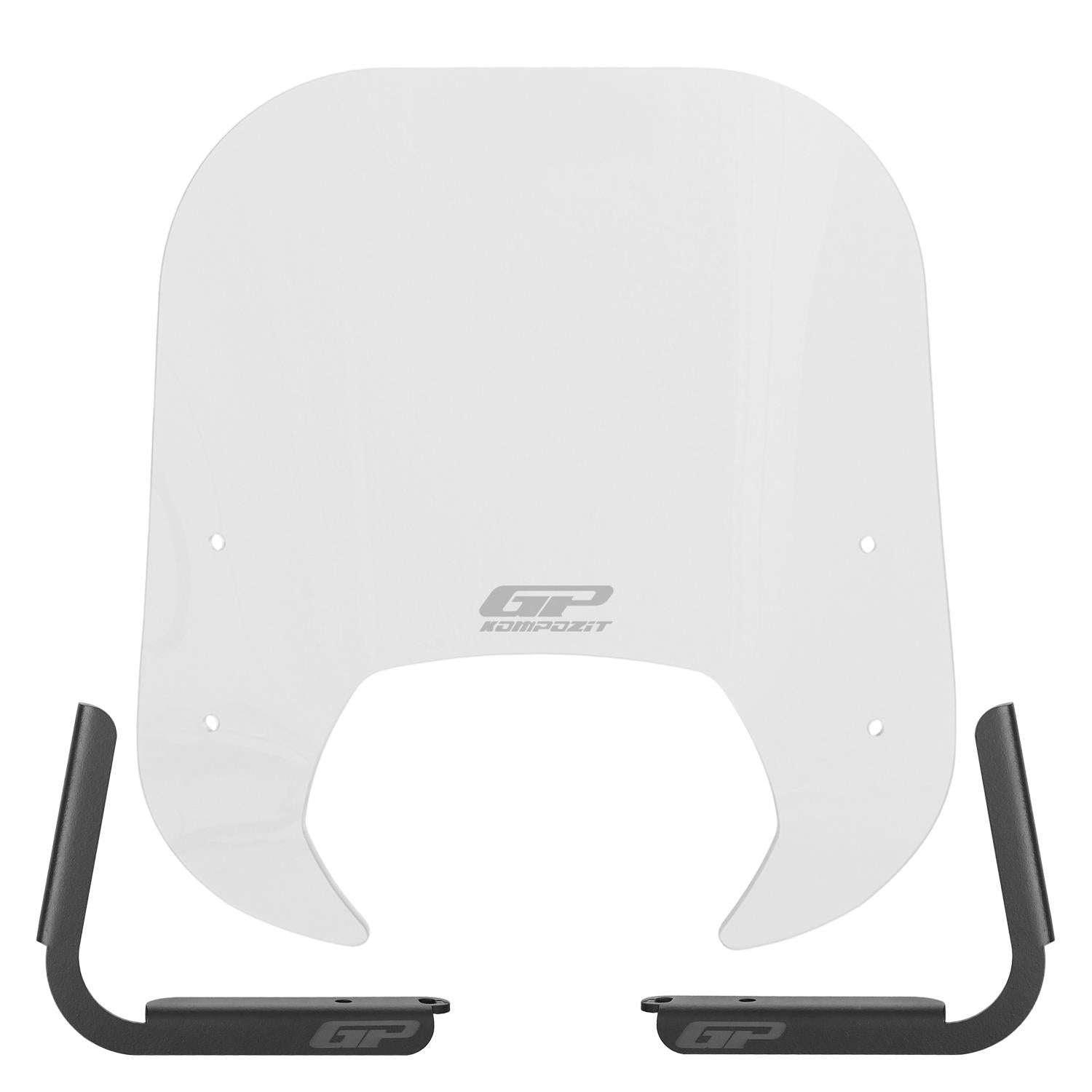 Parbriz transparent - Royal Alloy Tigara Grande 125 / 150 / 300 2022-2025 - 38 cm