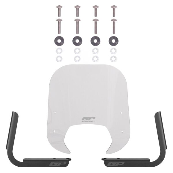 Parbriz transparent - Royal Alloy Tigara Grande 125 / 150 / 300 2022-2025 - 38 cm