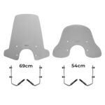 Parbriz fumuriu - Vespa GTS 300 / GTS 150 - 54 cm